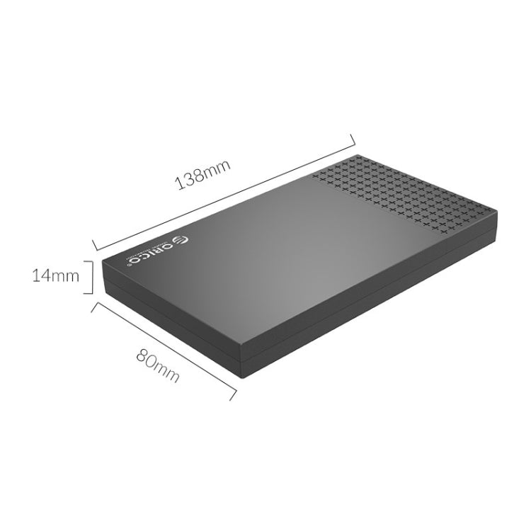 ORICO 2526C3 2.5 inch USB-C / Type-C Portable Hard Drive Enclosure – TPU