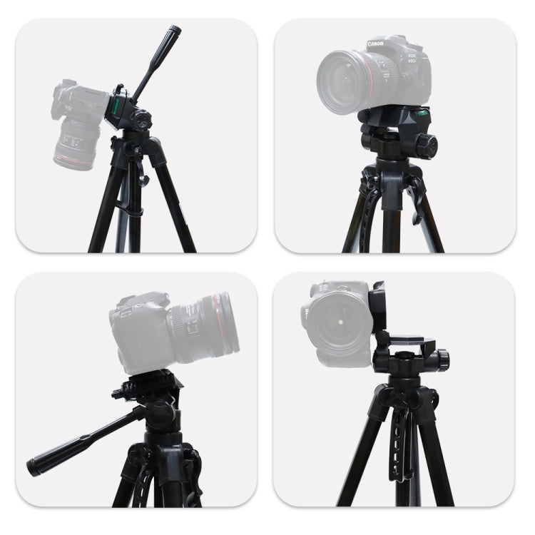 L-3600 Live Tripod with Three-Dimensional Damping Gimbal Detachable Quick Release Plate Height Adjustment 62-170cm for SLR Camera Live Light Projector ( Black), L-3600