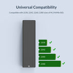 ORICO M2PV-C3 M.2 NVMe SSD Enclosure, ORICO M2PV-C3 – Aluminum Alloy, TPU