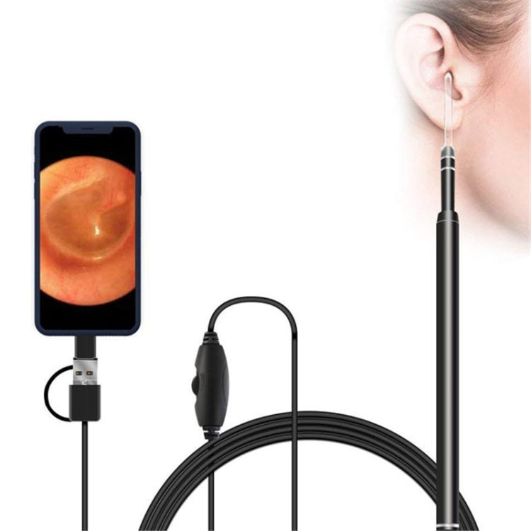 3 in 1 USB HD Digital Inspection Otoscope Ear Type Digital Endoscope Ear Wax Default Title