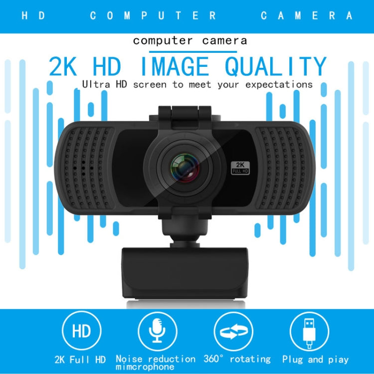Richwell PC-06 Mini 360 Degrees Rotating 4.0 MP HD Auto Focus PC Webcam with Noise Reduction Microphone – TPU