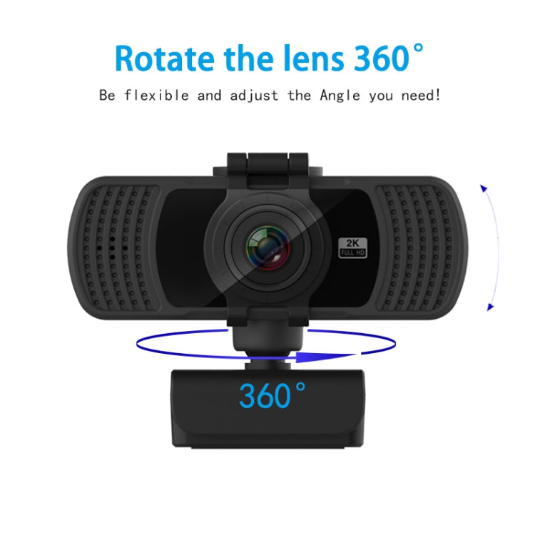 Richwell PC-06 Mini 360 Degrees Rotating 4.0 MP HD Auto Focus PC Webcam with Noise Reduction Microphone – TPU