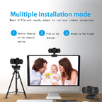 Richwell PC-06 Mini 360 Degrees Rotating 4.0 MP HD Auto Focus PC Webcam with Noise Reduction Microphone – TPU