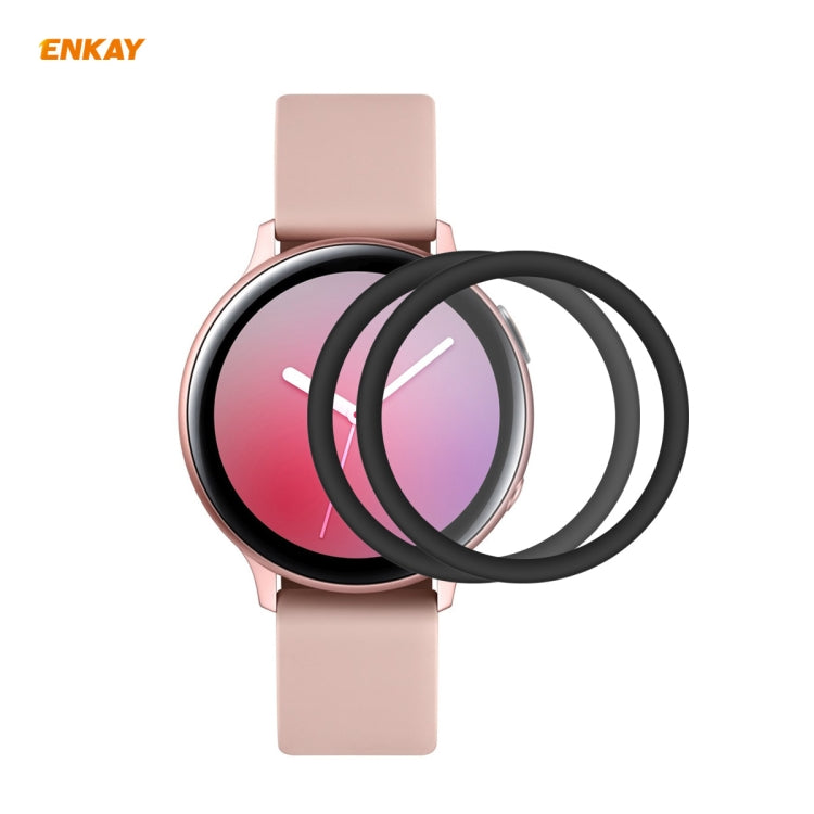 2 PCS ENKAY Hat-Prince 3D Full Screen Soft PC Edge + PMMA HD Screen Protector Film – Screen Protector, TPU, For Huawei Watch GT 2 42mm, For Samsung Galaxy Active 2 40mm, For Samsung Galaxy Active 2 44mm, For Xiaomi Mi Band 4, For Fitbit Versa 2 For Samsung Galaxy Active 2 40mm