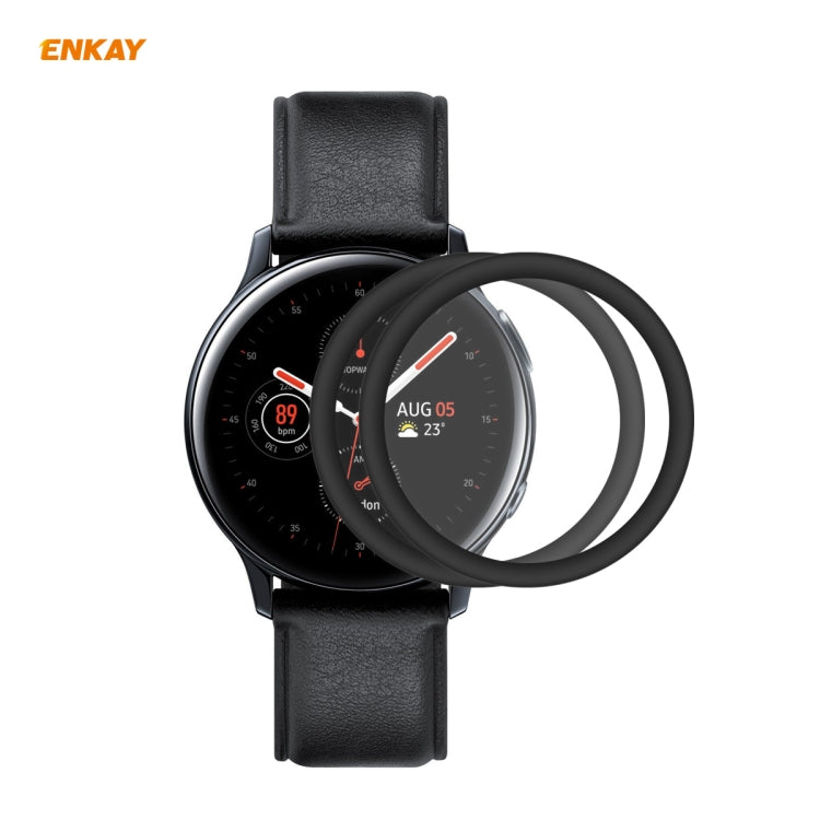 2 PCS ENKAY Hat-Prince 3D Full Screen Soft PC Edge + PMMA HD Screen Protector Film – Screen Protector, TPU, For Huawei Watch GT 2 42mm, For Samsung Galaxy Active 2 40mm, For Samsung Galaxy Active 2 44mm, For Xiaomi Mi Band 4, For Fitbit Versa 2 For Samsung Galaxy Active 2 44mm