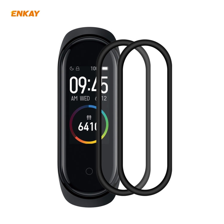 2 PCS ENKAY Hat-Prince 3D Full Screen Soft PC Edge + PMMA HD Screen Protector Film – Screen Protector, TPU, For Huawei Watch GT 2 42mm, For Samsung Galaxy Active 2 40mm, For Samsung Galaxy Active 2 44mm, For Xiaomi Mi Band 4, For Fitbit Versa 2 For Xiaomi Mi Band 4