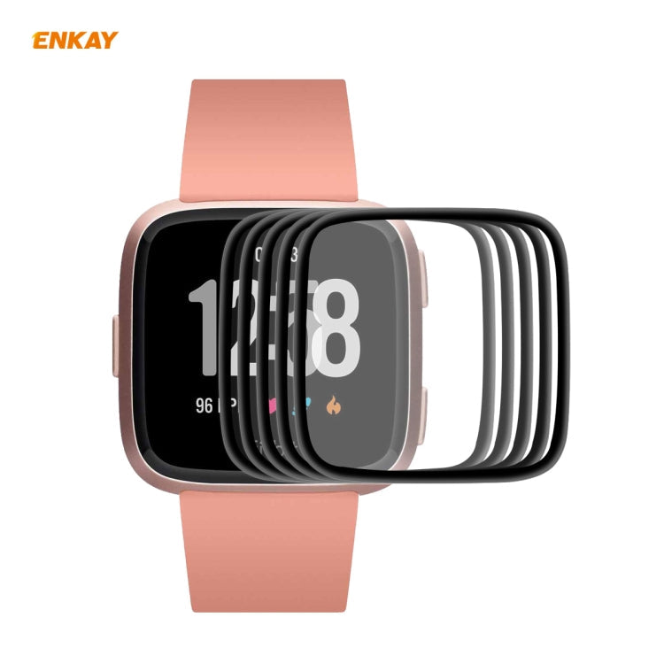 For Fitbit Versa 3 / Fitbit Sense ENKAY Hat-Prince 3D Full Screen Soft PC Edge + PMMA HD Screen Protector Film – Screen Protector, TPU, For Fitbit Versa 3 / Fitbit Sense (1 PC), For Fitbit Versa 3 / Fitbit Sense (2 PCS) For Fitbit Versa 3 Fitbit Sense (5 PCS)
