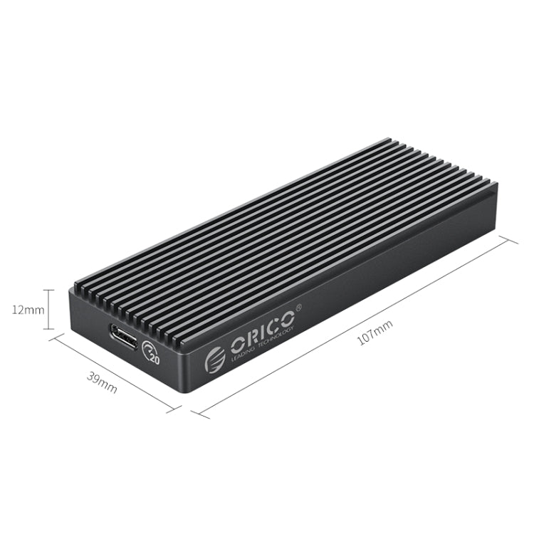 ORICO M2PAC3-G20 USB3.2 20Gbps M.2 NVMe SSD Enclosure – Aluminum Alloy, TPU