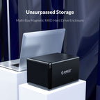 ORICO NS200RU3 2 Bay USB3.0 Hard Drive Enclosure with Raid, NS200RU3 – Aluminum Alloy, TPU