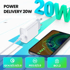 PD 20W Single USB-C / Type-C Interface Travel Charger, EU Plug, Actual 20W EU Plug – TPU