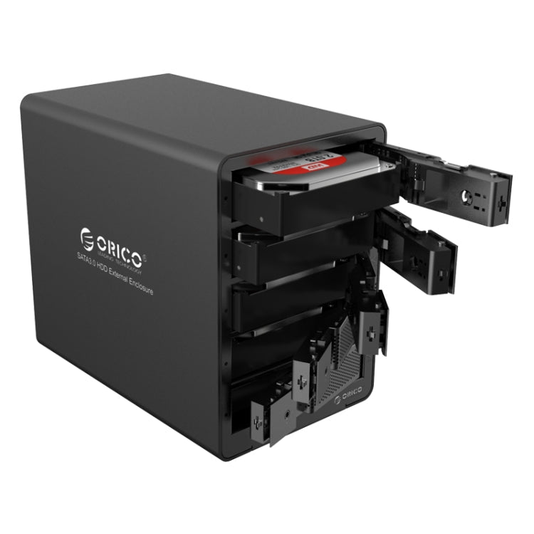 ORICO 9558RU3-V1-BK 3.5-Inch External Hard Drive Enclosure, 9558RU3-V1-BK – Aluminum Alloy, TPU