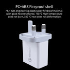 SDC-30W 2 in 1 USB to USB-C / Type-C Data Cable + 30W QC 3.0 USB + 2.4A Dual USB 2.0 Ports Mobile Phone Tablet PC Universal Quick Charger Travel Charger Set, UK Plug, with USB-C / Type-C Cable, UK Plug – Fast Charging, Data Transmission, TPU
