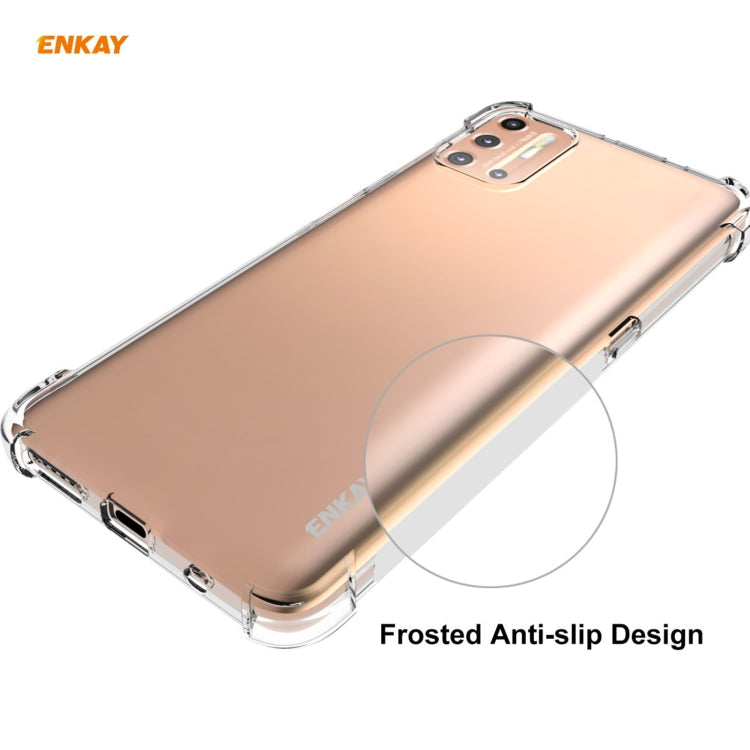 Hat-Prince ENKAY Clear TPU Shockproof Case Soft Anti-slip Cover – Shockproof, TPU, For Motorola Moto G9 Plus, For Motorola Moto G9 / G9 Play, For Xiaomi Redmi 9A, For Xiaomi Redmi 9C, For Samsung Galaxy A01 Core / M01 Core, For Samsung Galaxy A42 5G