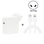 2 in 1 PD3.0 30W USB-C / Type-C Travel Charger with Detachable Foot + PD3.0 3A USB-C / Type-C to 8 Pin Fast Charge Data Cable Set, Cable Length: 1m, AU Plug, 1m – Fast Charging, Data Transmission, TPU