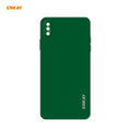 ENKAY ENK-PC071 Hat-Prince Liquid Silicone Straight Edge Shockproof Protective Case For iPhone XS / X, For iPhone XS For iPhone XS Dark Green