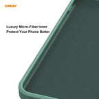 ENKAY ENK-PC071 Hat-Prince Liquid Silicone Straight Edge Shockproof Protective Case For iPhone XS / X, For iPhone XS