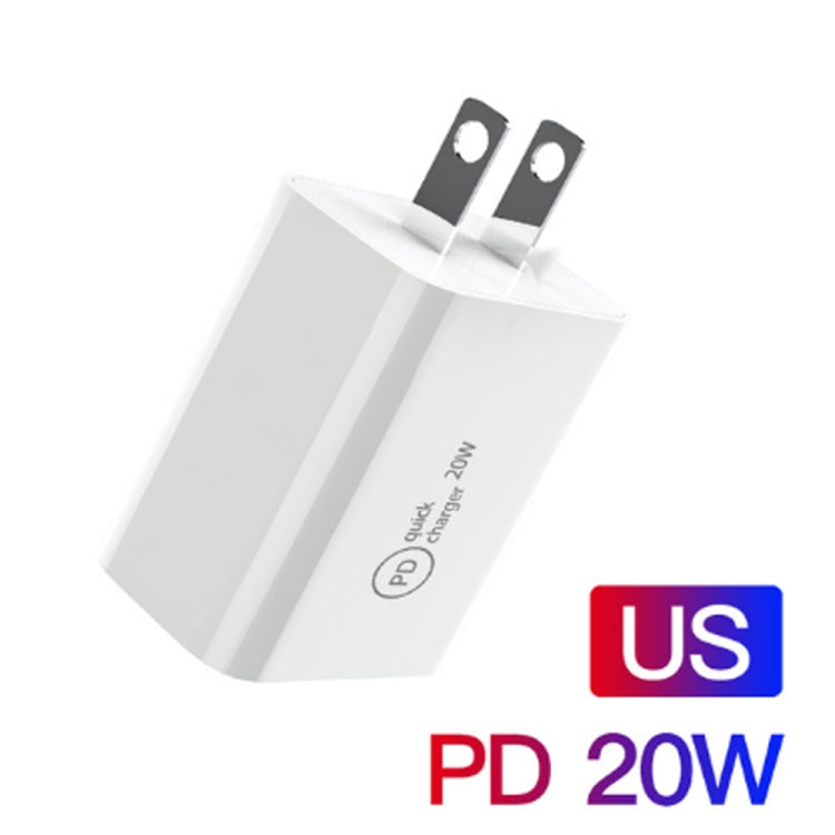 SDC-20W 2 in 1 PD 20W USB-C / Type-C Travel Charger + 3A PD3.0 USB-C / Type-C to 8 Pin Fast Charge Data Cable Set, Cable Length: 1m,, US Plug, EU Plug, UK Plug – Data Transmission, TPU