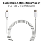 SDC-20W 2 in 1 PD 20W USB-C / Type-C Travel Charger + 3A PD3.0 USB-C / Type-C to 8 Pin Fast Charge Data Cable Set, Cable Length: 1m,, US Plug, EU Plug, UK Plug – Data Transmission, TPU