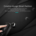 F930 CSR4.1 Retractable Cable Caller Vibration Reminder Anti-theft Bluetooth Headset, Silver