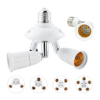 E27 to E27 Splitter Adjustable LED Light Bulb Holder Adapter Converter Socket Light Bulb Holder, 1 In 1, 2 In 1, 3 In 1, 4 In 1, 5 In 1