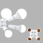 E27 to E27 Splitter Adjustable LED Light Bulb Holder Adapter Converter Socket Light Bulb Holder, 1 In 1, 2 In 1, 3 In 1, 4 In 1, 5 In 1
