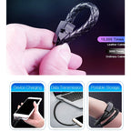 XJ-26 2.4A USB to Micro USB Creative Bracelet Data Cable, Cable Length: 22.5cm, XJ-26 Micro USB, 22.5cm Micro USB – Magnetic, Leather, Aluminum Alloy