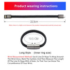 XJ-28 Data Cable – 2.4A USB to 8 Pin Creative Bracelet Data Cable, Cable Length: 22.5cm,...