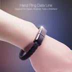 XJ-28 Data Cable – 2.4A USB to 8 Pin Creative Bracelet Data Cable, Cable Length: 22.5cm,...