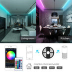 2 Ways Output LED Strip APP Smart Wifi LED RGB Controller with IR 24Keys Remote Control, 5-24V