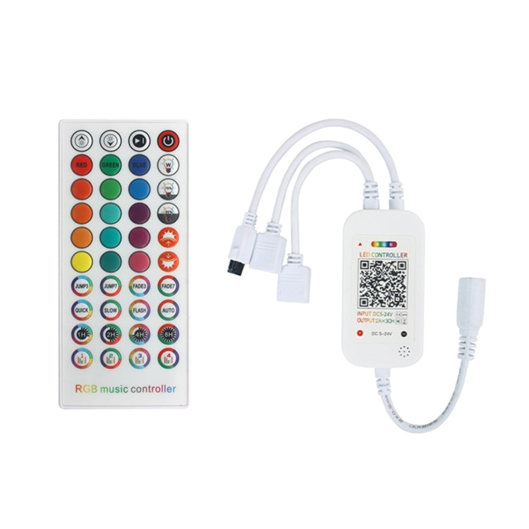 WiFi Smart 4 Pin RGB LED Strip Light Contoller APP Remote Voice Control Works with Alexa Echo, 5-24V, WiFi 40-keys Controller, WiFi 24-keys Controller – TPU