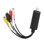 Portable USB 2.0 Video + Audio RCA Female to Female Connector for TV / DVD / VHS Support Vista 64 / win 7 / win 8 / win 10 / Mac OS – Durable Build, Easy to Use Default Title