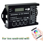 TC421 20A WiFi Programmable 5CH RGB LED Time Controller for Aquarium, Fish Tank, Plant Growth, DC 12-24V