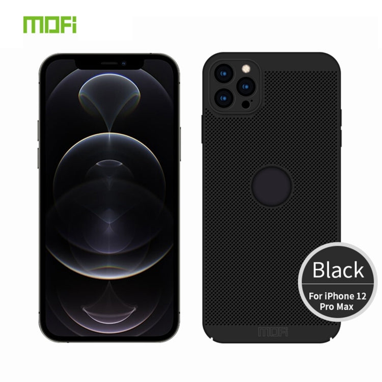 MOFi Honeycomb Texture Breathable PC Shockproof Protective Back Cover Case – Shockproof, For iPhone 12 Pro Max