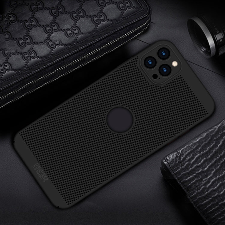 MOFi Honeycomb Texture Breathable PC Shockproof Protective Back Cover Case – Shockproof, For iPhone 12 Pro Max