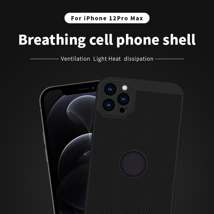 MOFi Honeycomb Texture Breathable PC Shockproof Protective Back Cover Case – Shockproof, For iPhone 12 Pro Max