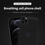 MOFi Honeycomb Texture Breathable PC Shockproof Protective Back Cover Case – Shockproof, For iPhone 12 Pro Max