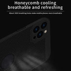 MOFi Honeycomb Texture Breathable PC Shockproof Protective Back Cover Case – Shockproof, For iPhone 12 Pro Max