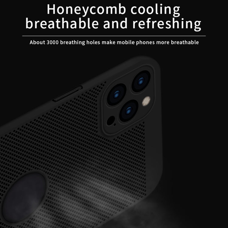 MOFi Honeycomb Texture Breathable PC Shockproof Protective Back Cover Case – Shockproof, For iPhone 12 Pro Max