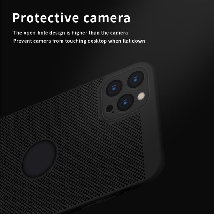 MOFi Honeycomb Texture Breathable PC Shockproof Protective Back Cover Case – Shockproof, For iPhone 12 Pro Max