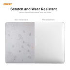 ENKAY 3 in 1 Crystal Laptop Protective Case + EU Version TPU Keyboard Film + Anti-dust Plugs Set for MacBook Pro 15.4 inch A1707 & A1990 (with Touch Bar), For MacBook Pro 15.4 inch A1707 (with Touch Bar)