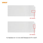 ENKAY 3 in 1 Matte Laptop Protective Case + EU Version TPU Keyboard Film + Anti-dust Plugs Set for MacBook Air 13.3 inch A2179 & A2337 (2020), For MacBook Air 13.3 inch A2179 (2020)