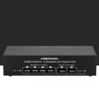 B042 4-in 2-out Power Amplifier Sound Switcher Loudspeaker Switch Distributor, 300W Per Channel Lossless Sound Quality, B042