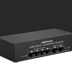 4 Input 2 Output Power Amplifier And Speaker Switcher Speaker Switch Splitter Comparator 300W Per Channel Without Loss Of Sound Quality, 4 In 2 Out