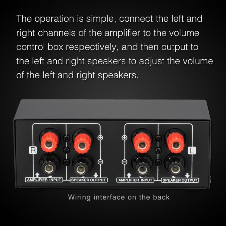 B050 Passive Speaker Volume Adjustment Controller, Left And Right Channel Independent Volume Adjustment, 150W Per Channel, B050