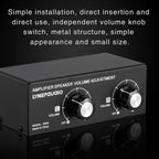 B050 Passive Speaker Volume Adjustment Controller, Left And Right Channel Independent Volume Adjustment, 150W Per Channel, B050