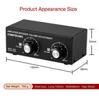 B050 Passive Speaker Volume Adjustment Controller, Left And Right Channel Independent Volume Adjustment, 150W Per Channel, B050