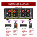 B050 Passive Speaker Volume Adjustment Controller, Left And Right Channel Independent Volume Adjustment, 150W Per Channel, B050