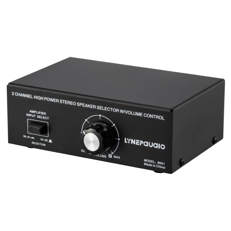 B051 2 Input And 1 Output Power Amplifier And Speaker Selection Switcher Output With Volume Adjustment 2 Power Amplifiers Audio Switcher Switch Distribution Comparator, B051 B051