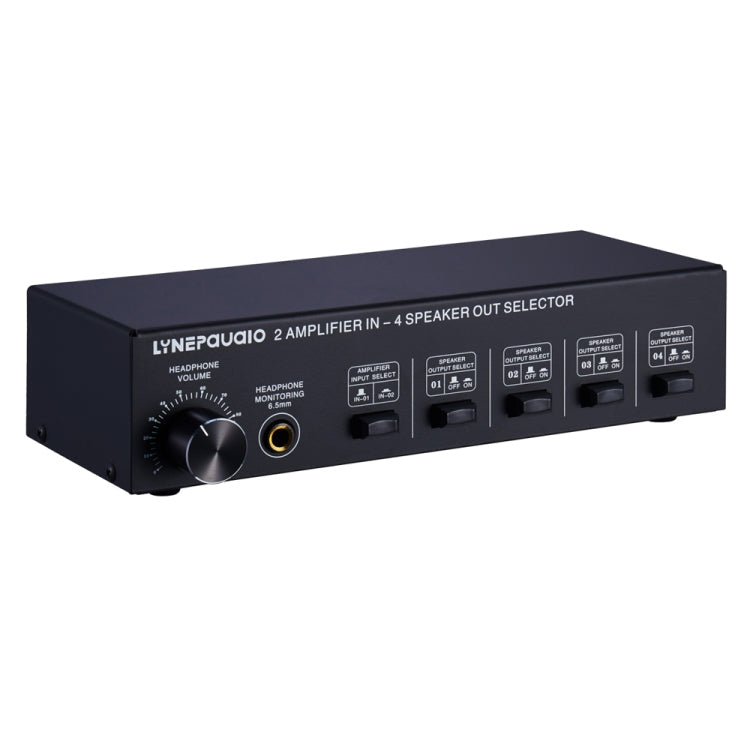 B032 2-in 4-out Power Amplifier Sound Switcher Speaker Lossless Sound Quality 300W Per Channel Switch Distributor Comparator with Headset Monitoring Function / Audio Input, B032 B032