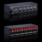 B032 2-in 4-out Power Amplifier Sound Switcher Speaker Lossless Sound Quality 300W Per Channel Switch Distributor Comparator with Headset Monitoring Function / Audio Input, B032